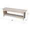 International Concepts Brookstone Bench, 48" Long, Unfinished BE-48 - alternate 2